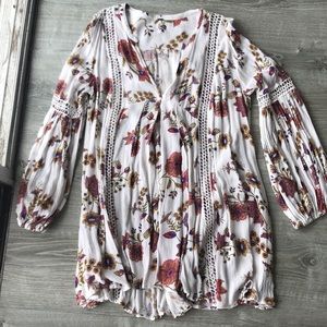 Free People Floral Tunic